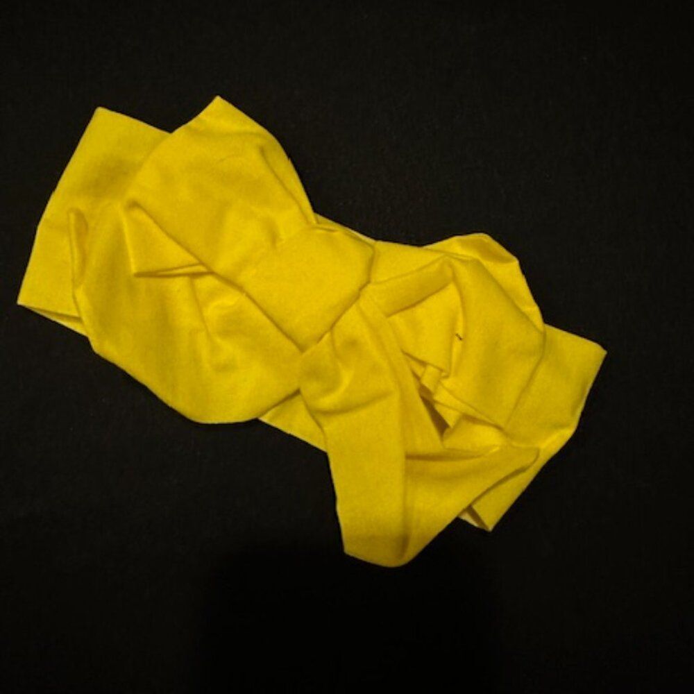 Yellow Cotton Knot Headband (Wide)  YLWWKH  NWT Handmade Boutique